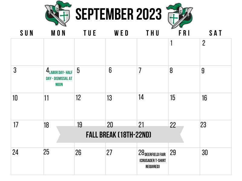 September School Calender